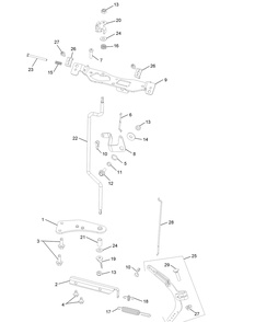 Kohler Cv732-3015 Engine Controls Diagram and Parts List for Z-FORCESZ48 (53ATDFJB-53ATDFJB050)(2014) Cub Cadet Lawn Tractor